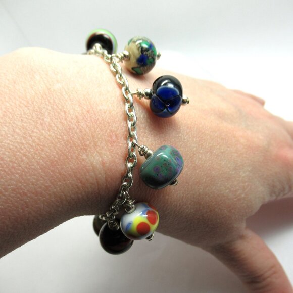Lampwork Orphan bead bracelet - Picture 11 of 12